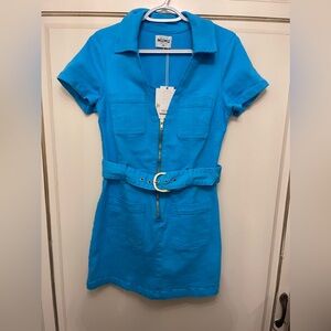 Show me your mumu blue denim dress